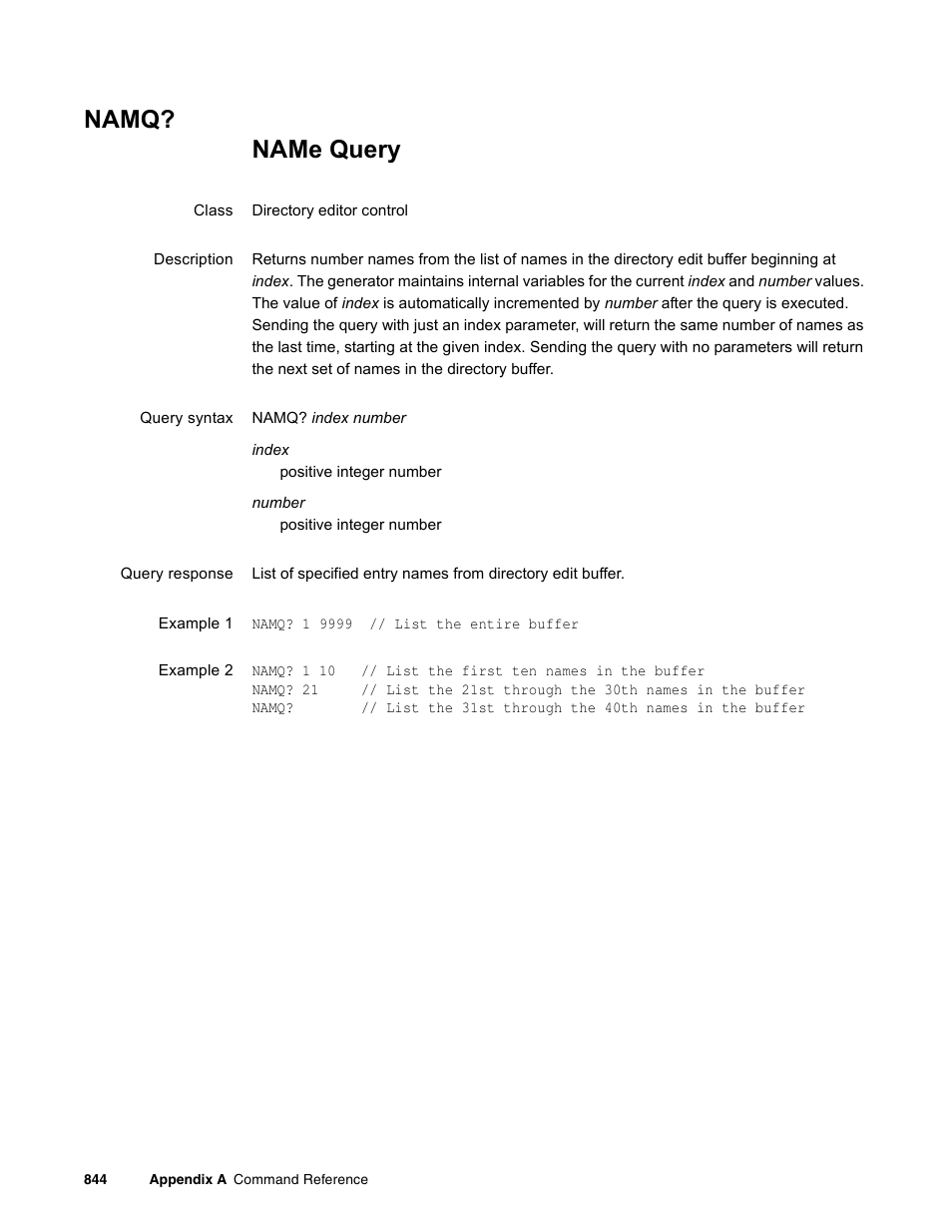 Namq, A" g | Quantum Data 881 User Manual | Page 960 / 1268