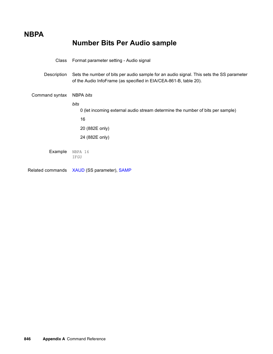 Nbpa | Quantum Data 881 User Manual | Page 962 / 1268
