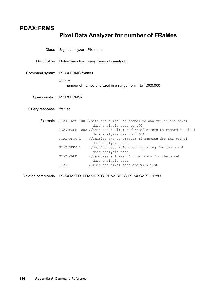 Pdax:frms | Quantum Data 881 User Manual | Page 982 / 1268