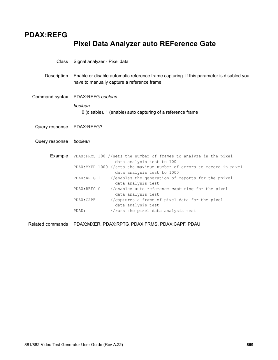 Pdax:refg | Quantum Data 881 User Manual | Page 985 / 1268