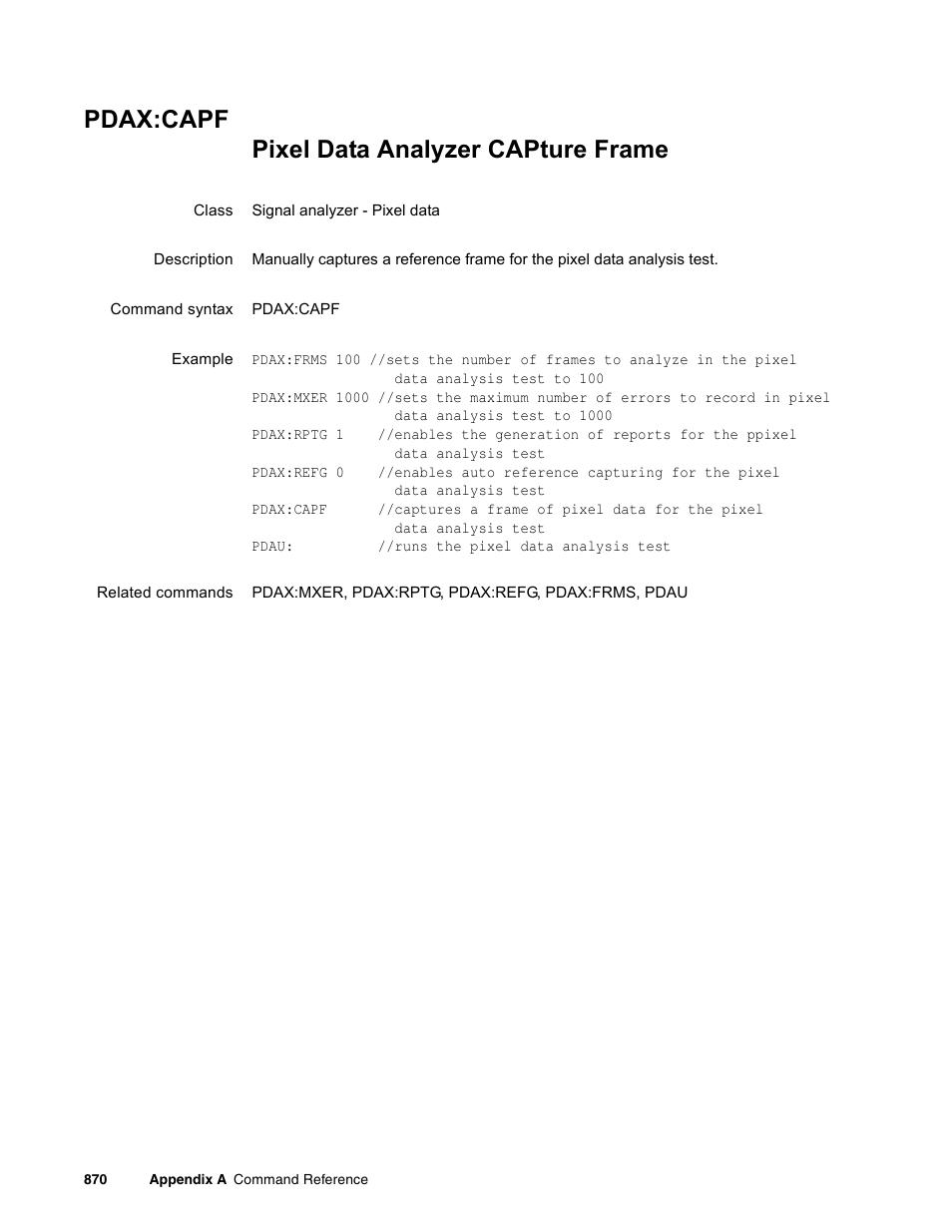 Pdax:capf | Quantum Data 881 User Manual | Page 986 / 1268