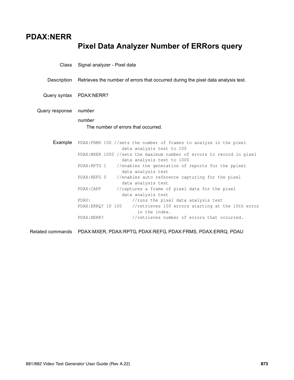Pdax:nerr | Quantum Data 881 User Manual | Page 989 / 1268