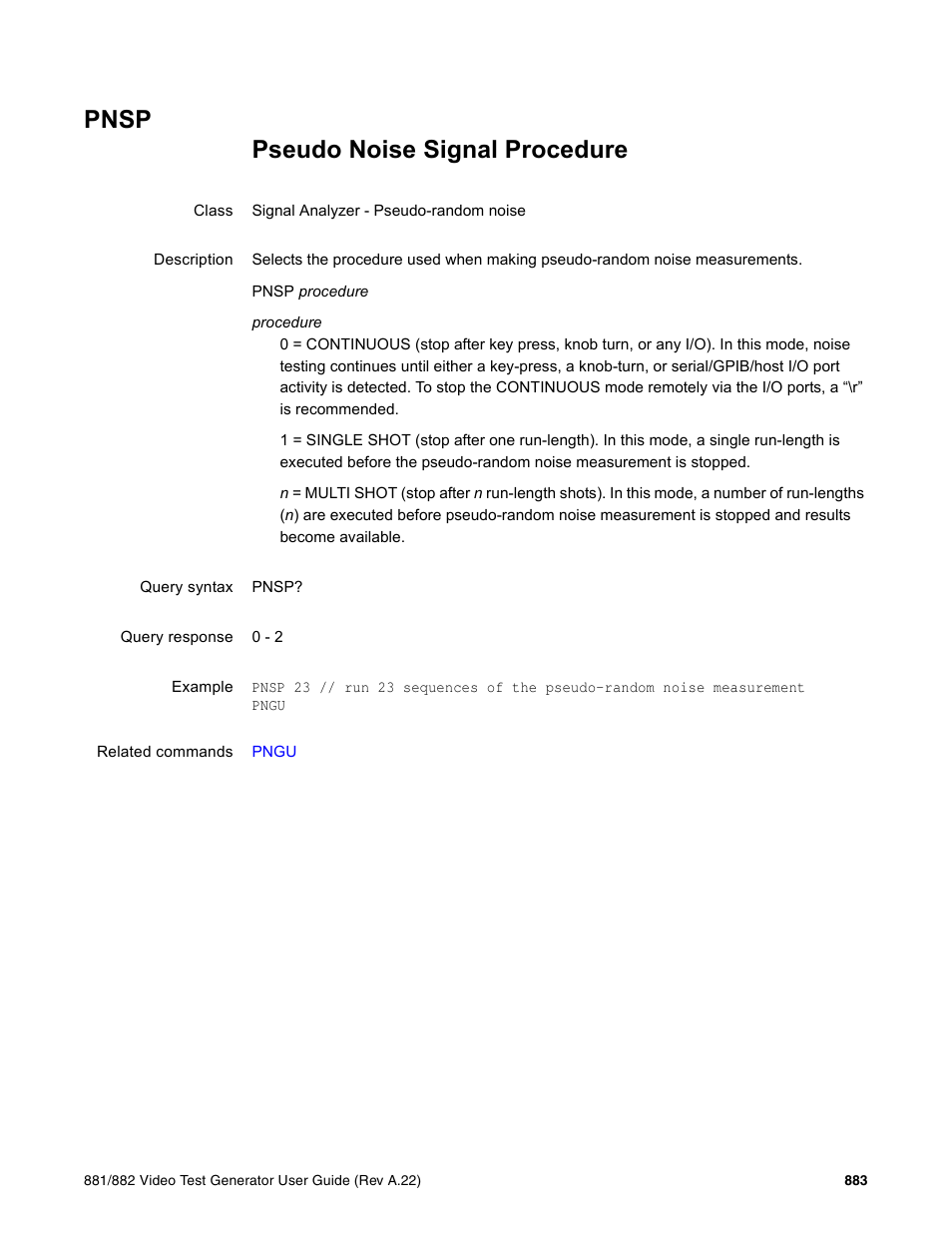 Pnsp | Quantum Data 881 User Manual | Page 999 / 1268