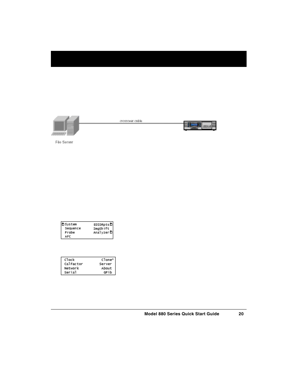 Establishing a network environment | Quantum Data 880 User Manual | Page 20 / 29