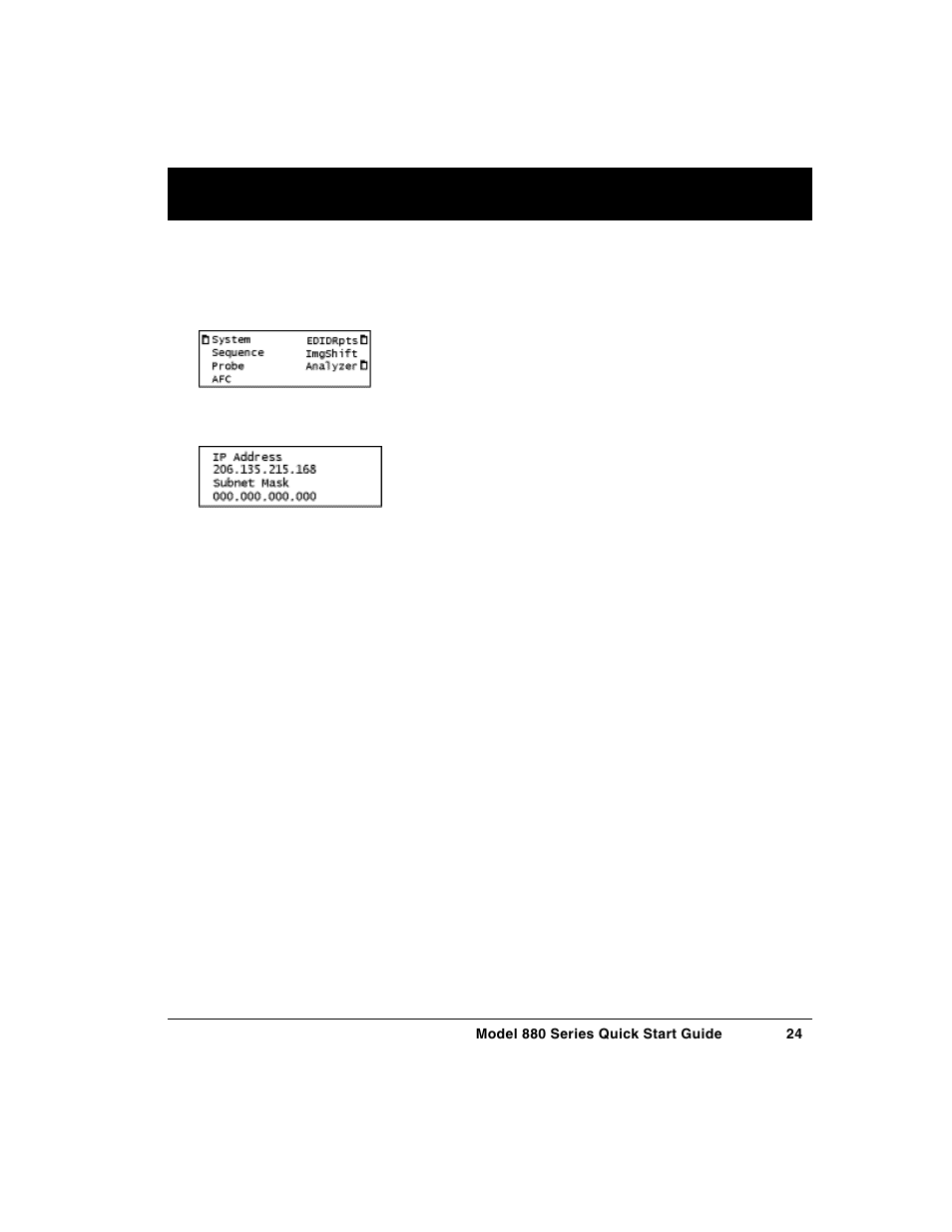 Virtual front panel | Quantum Data 880 User Manual | Page 24 / 29