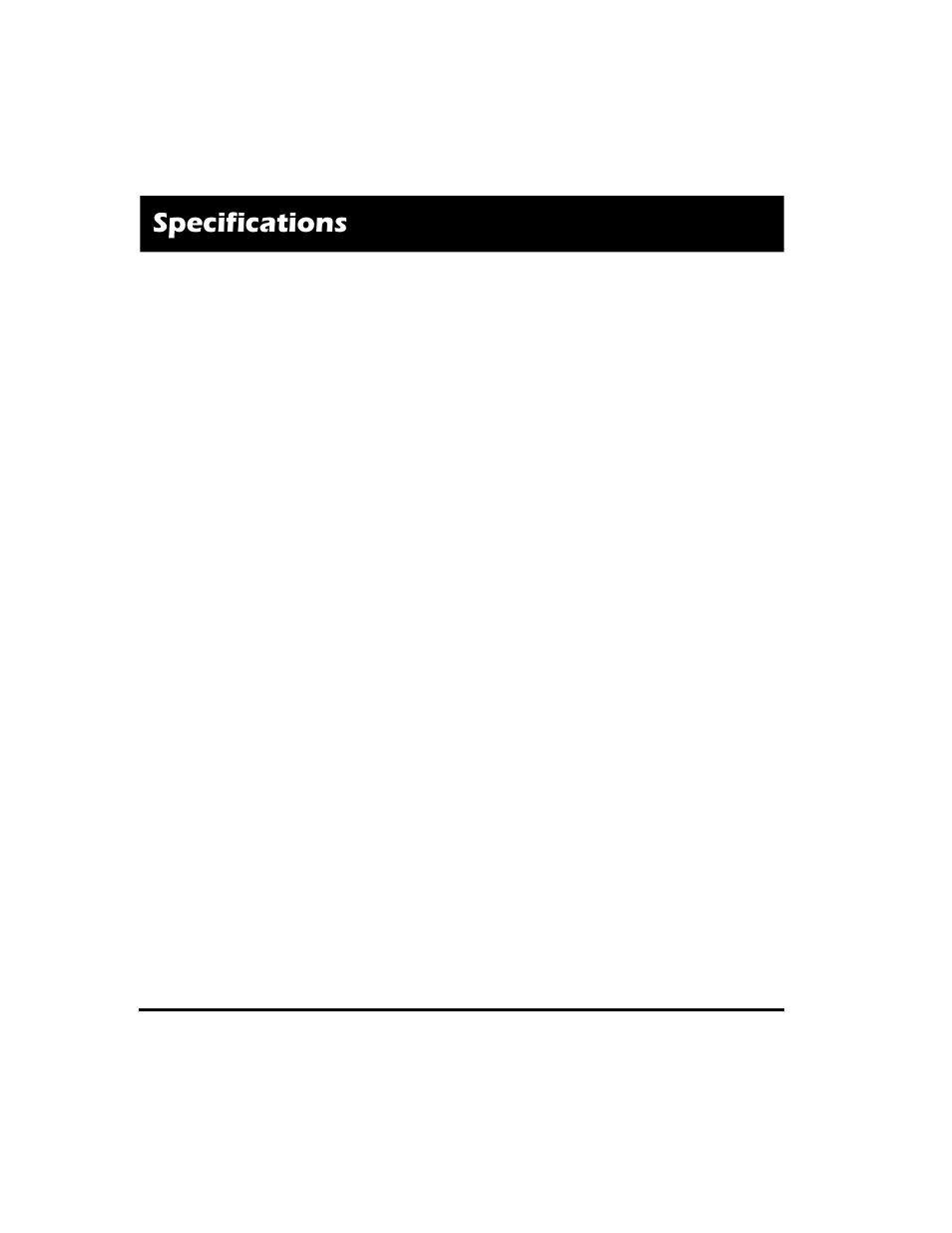 Specifications | Quantum Data 822S User Manual | Page 10 / 12
