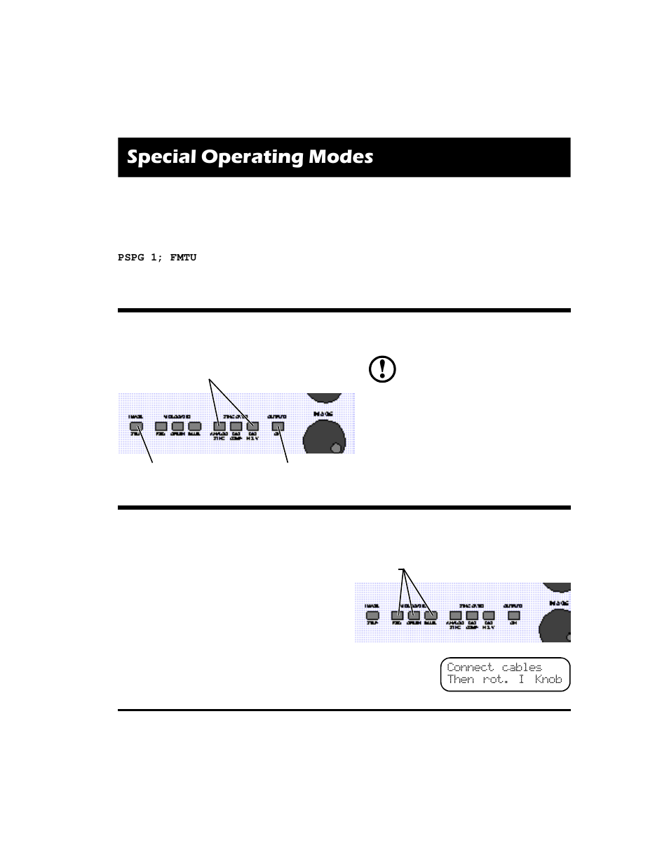 Special operating modes, Self calibration of analog output levels, Probe sync pulse output (continued) | Quantum Data 822S User Manual | Page 7 / 12