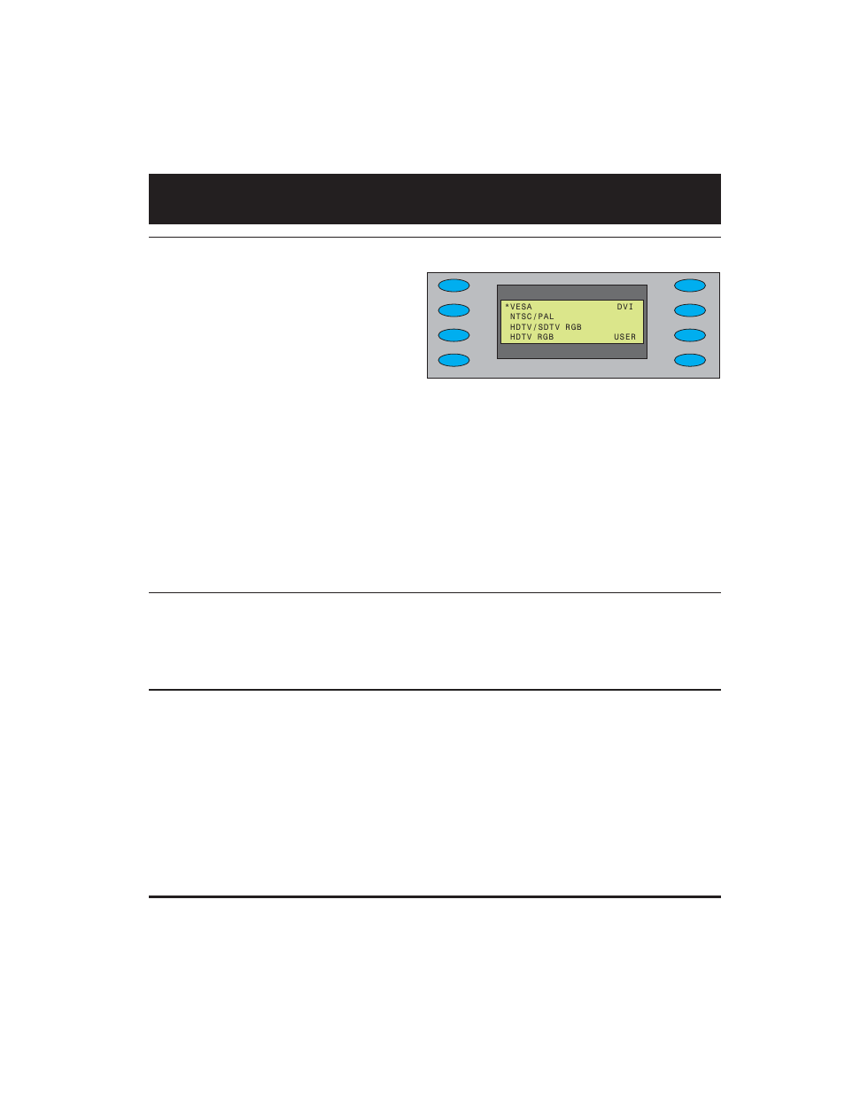Selecting formats, Viewing formats by signal type, Reloading standard formats | Quantum Data 700 User Manual | Page 5 / 26