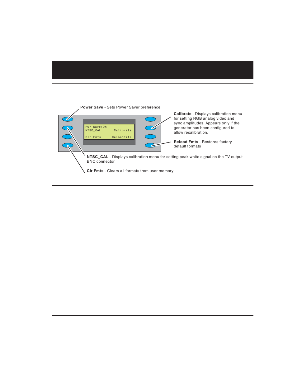 Setting power save preferences, Options menu, Setting power save preference | Quantum Data 700 User Manual | Page 7 / 26