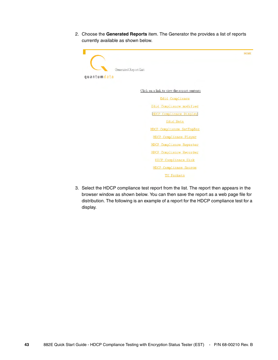 Quantum Data 882E User Manual | Page 44 / 48
