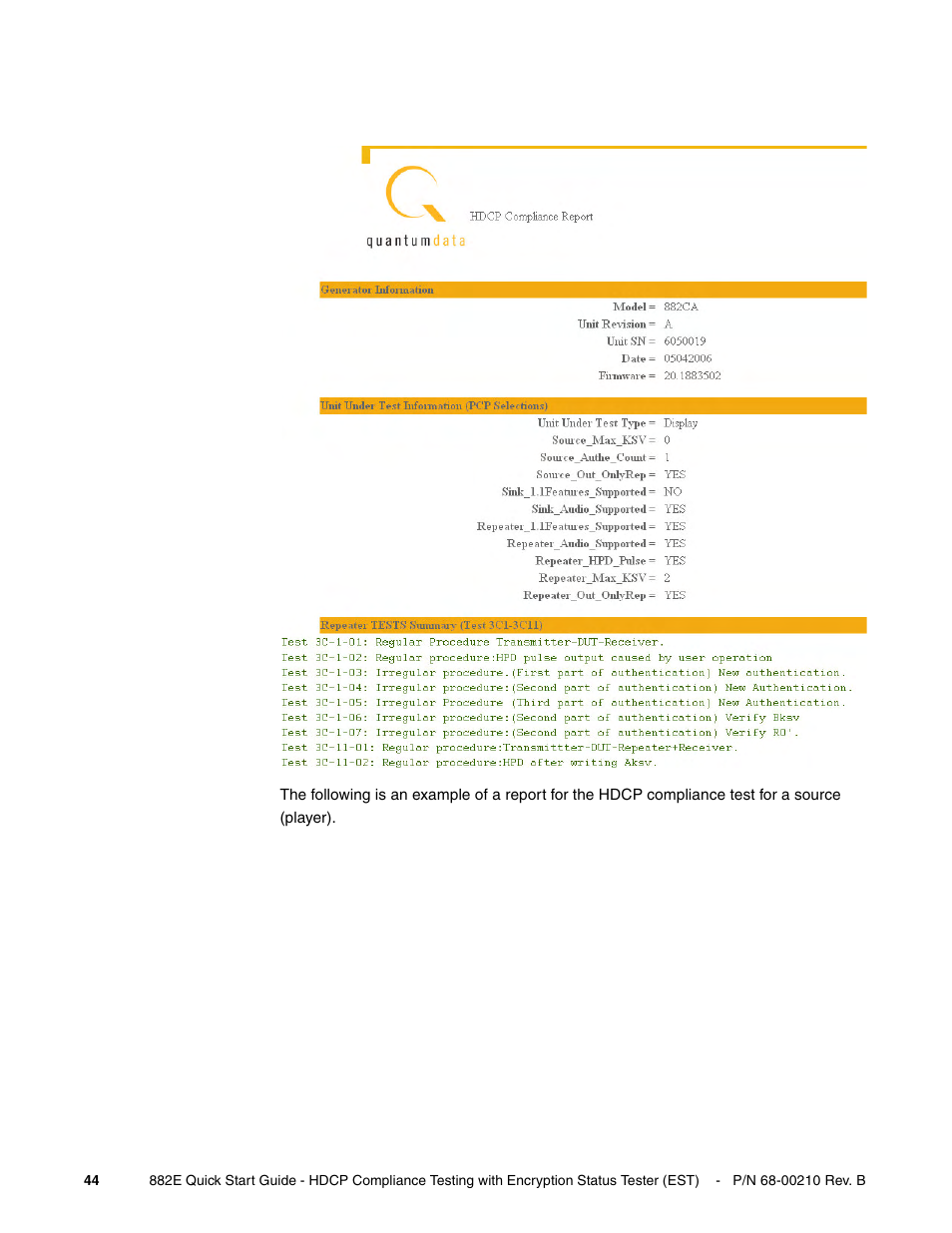 Quantum Data 882E User Manual | Page 45 / 48