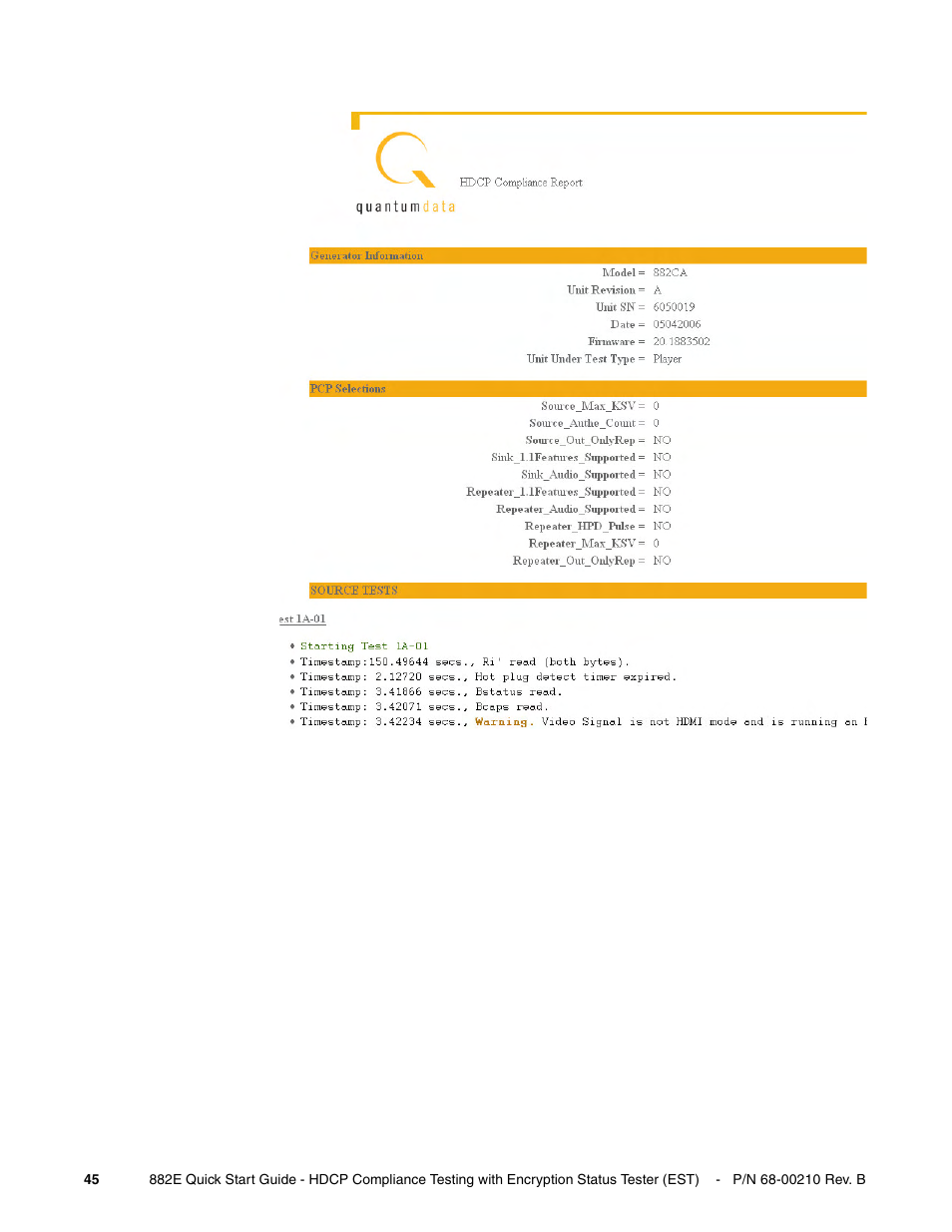Quantum Data 882E User Manual | Page 46 / 48