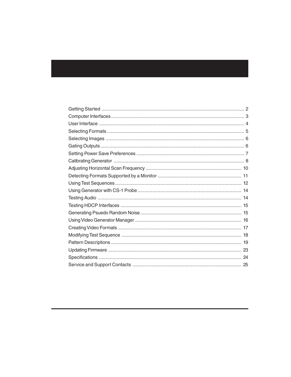 Quantum Data 700 Series User Manual | Page 2 / 27