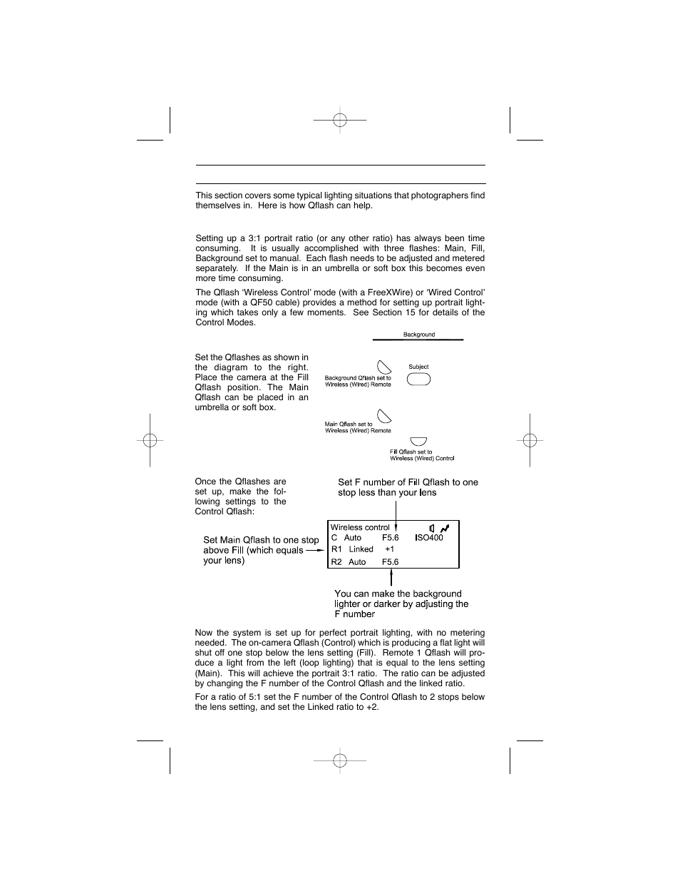 Typical lighting situations | Quantum Instruments QFX5d-R User Manual | Page 35 / 40