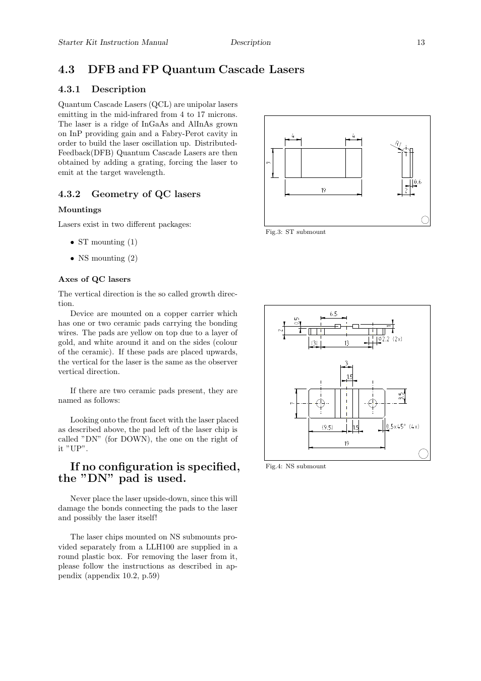 3 dfb and fp quantum cascade lasers | Quantum Instruments Cascade Laser Starter Kit User Manual | Page 14 / 60