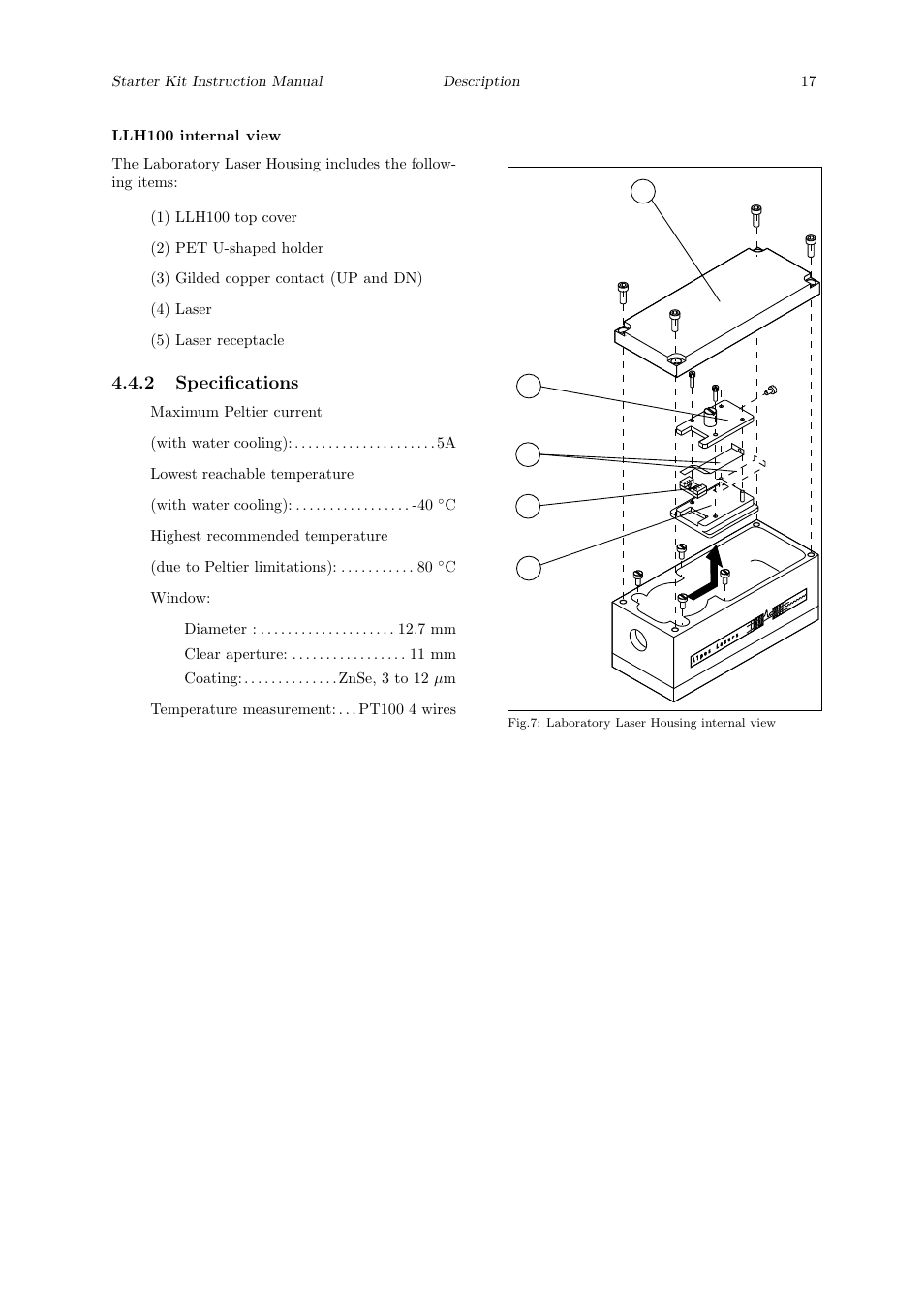 2 specifications | Quantum Instruments Cascade Laser Starter Kit User Manual | Page 18 / 60