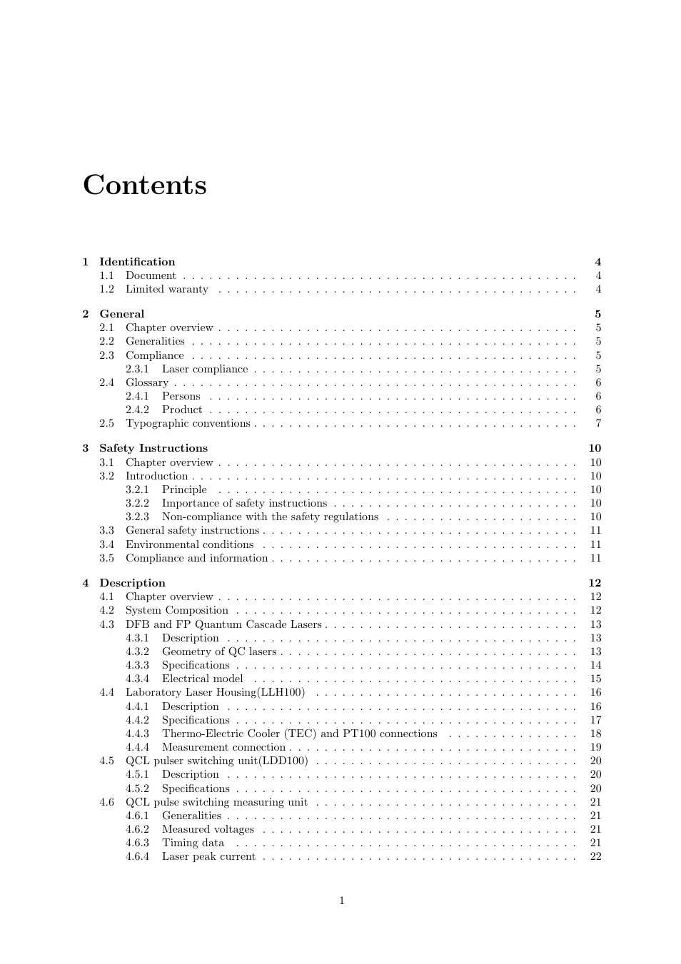 Quantum Instruments Cascade Laser Starter Kit User Manual | Page 2 / 60