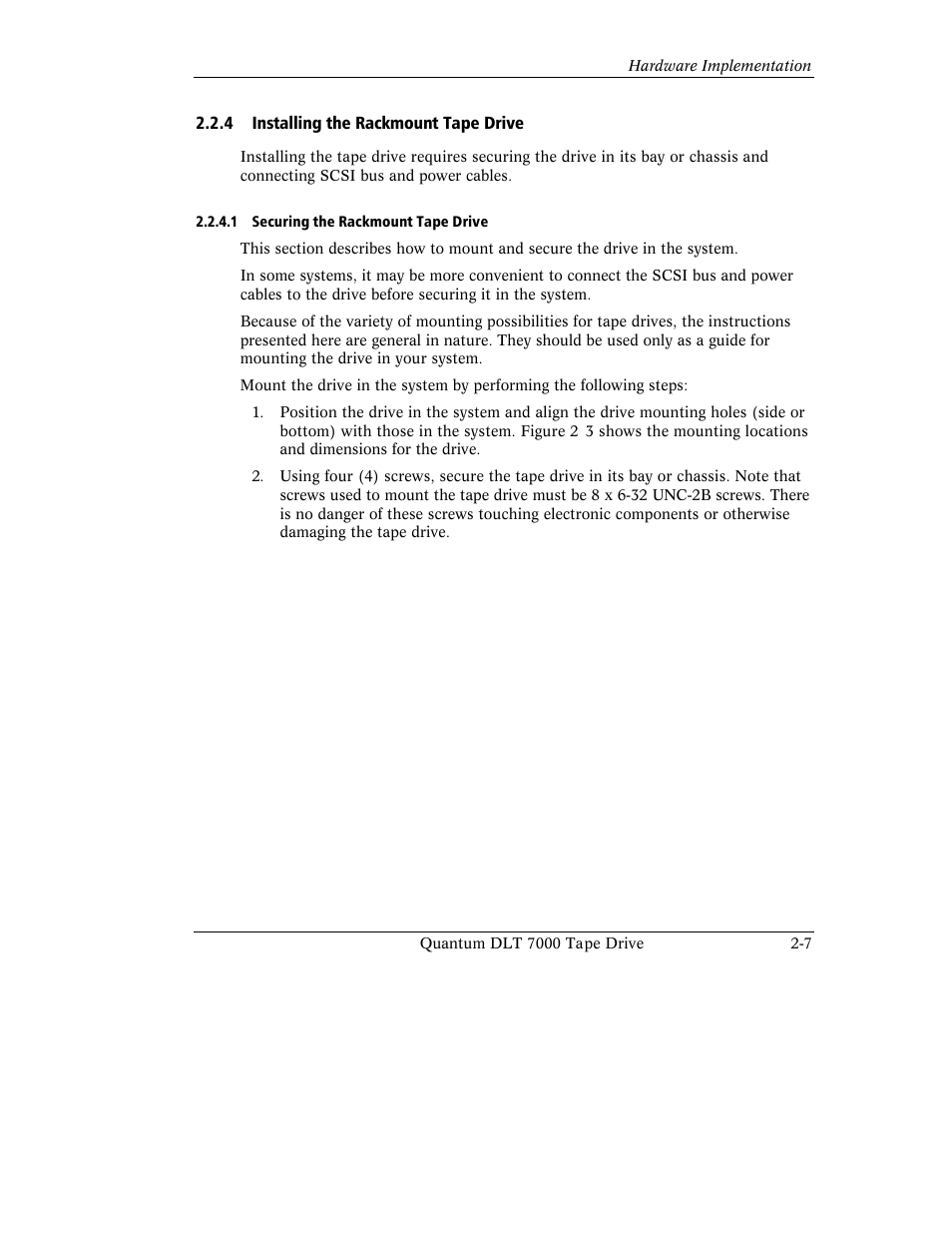 Quantum Instruments DLT 7000 User Manual | Page 45 / 312