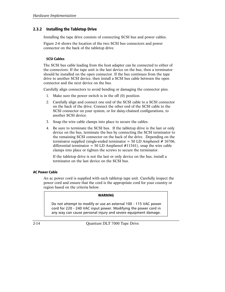 Quantum Instruments DLT 7000 User Manual | Page 52 / 312
