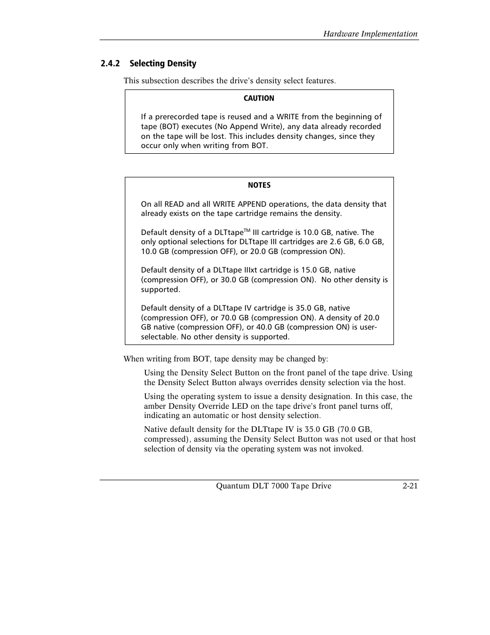 Quantum Instruments DLT 7000 User Manual | Page 59 / 312
