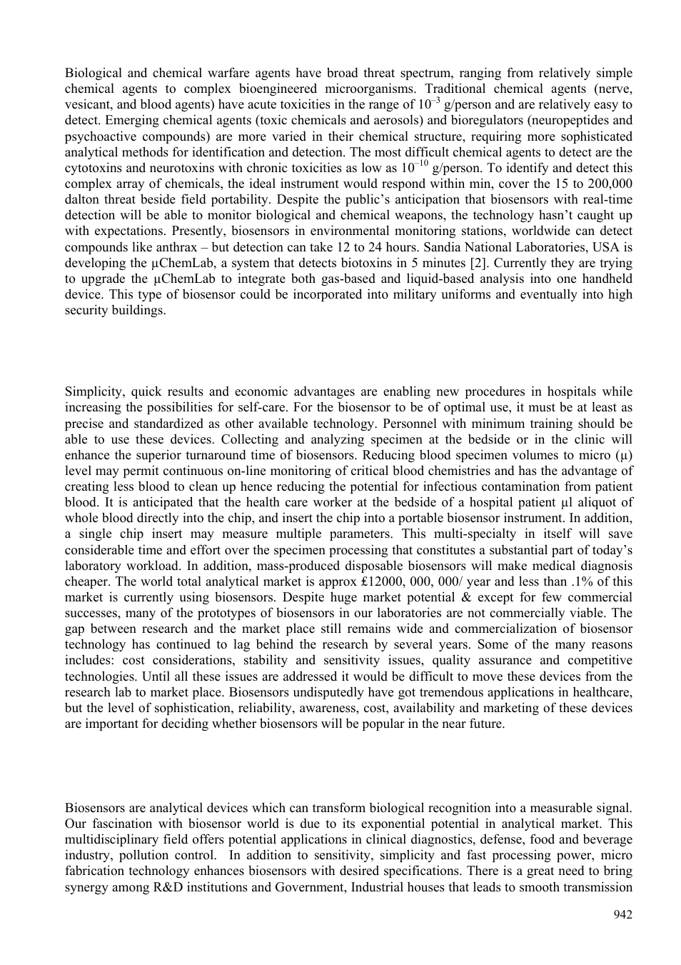 Future prospects and popularization of biosensors, Conclusion | Quantum Instruments Sensor User Manual | Page 10 / 14