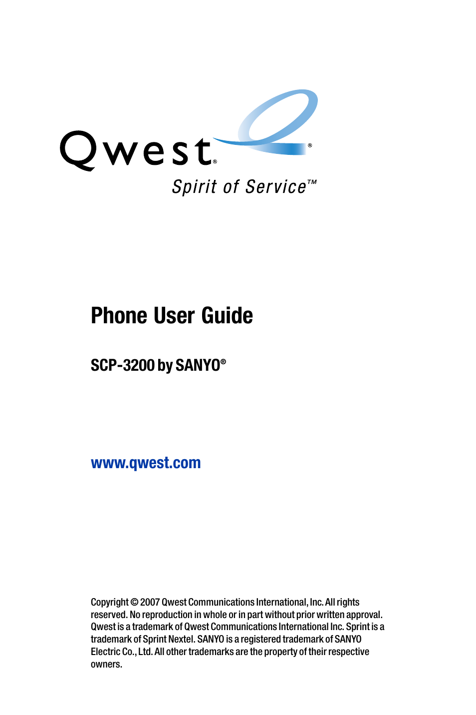 Qwest SCP-3200 User Manual | 241 pages