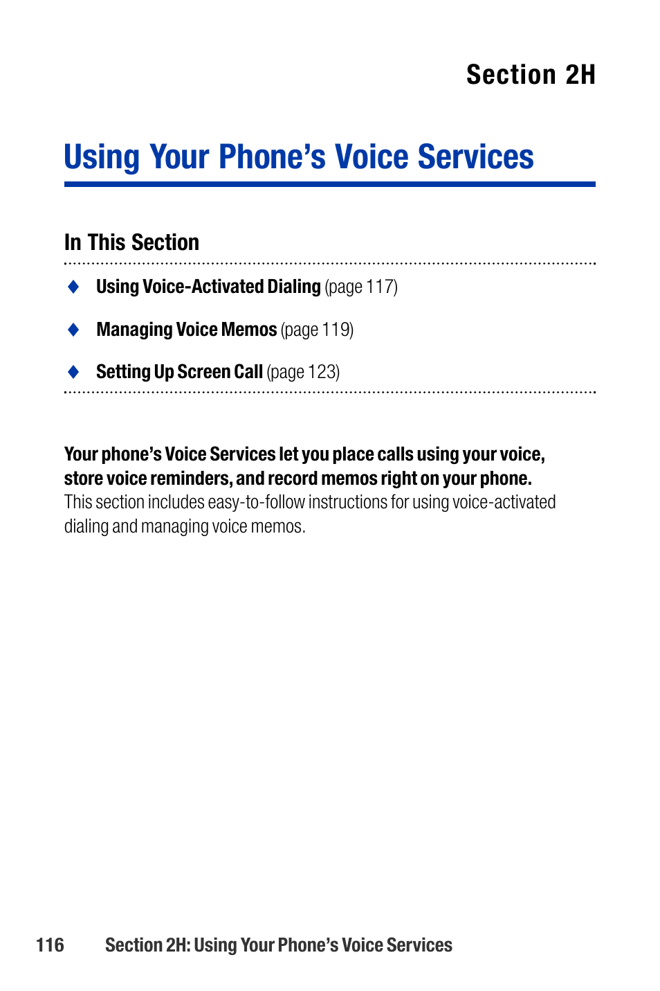Using your phone’s voice services | Qwest SCP-3200 User Manual | Page 132 / 241