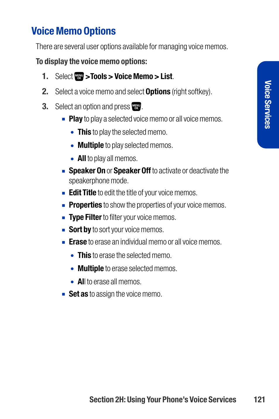 Voice ser vices | Qwest SCP-3200 User Manual | Page 137 / 241
