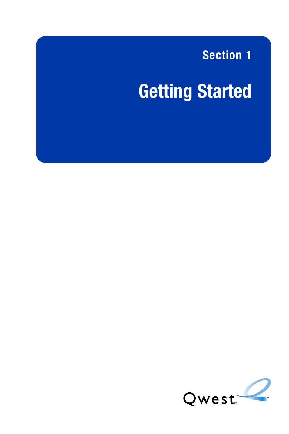 Getting started | Qwest SCP-3200 User Manual | Page 17 / 241