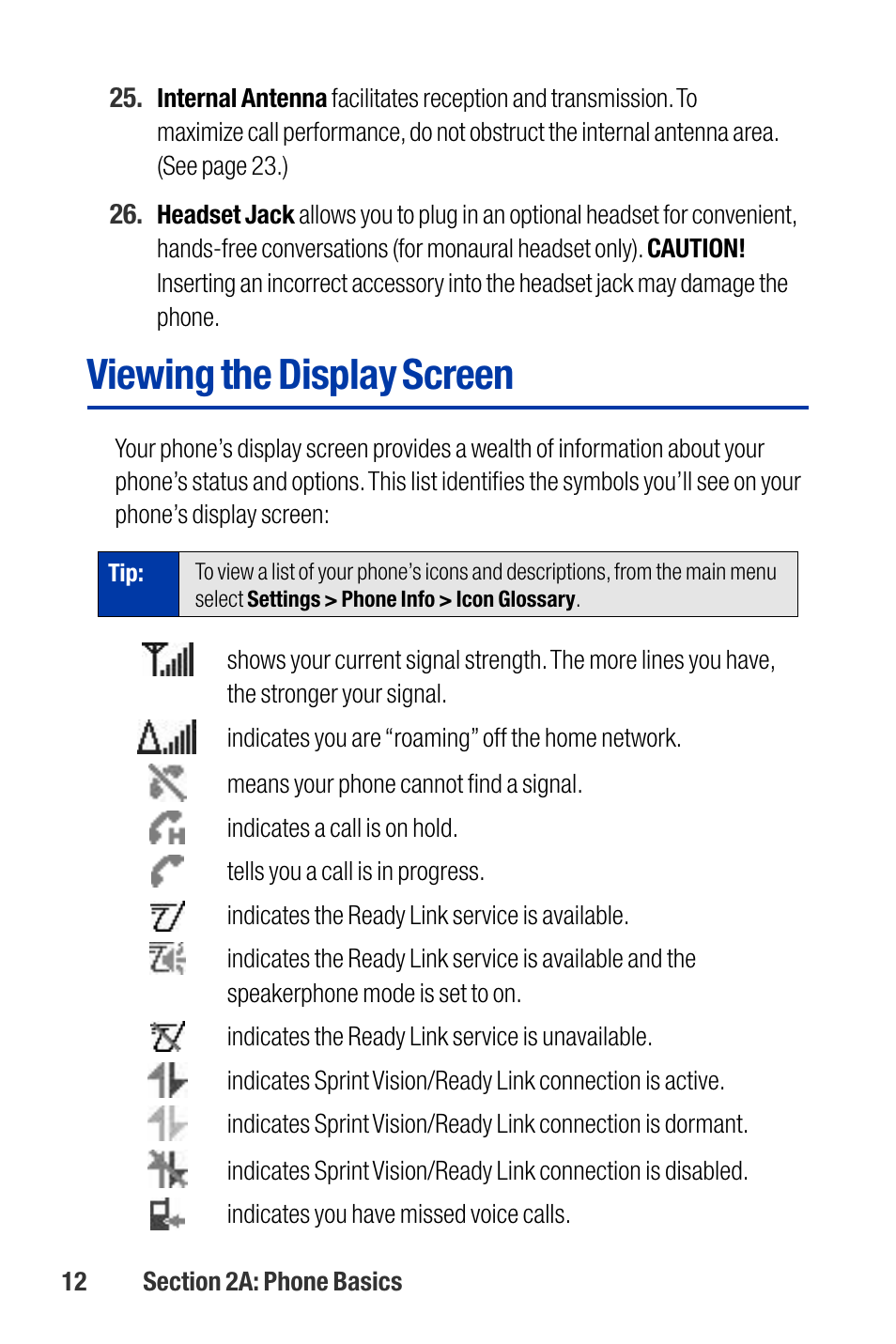 Viewing the display screen | Qwest SCP-3200 User Manual | Page 28 / 241