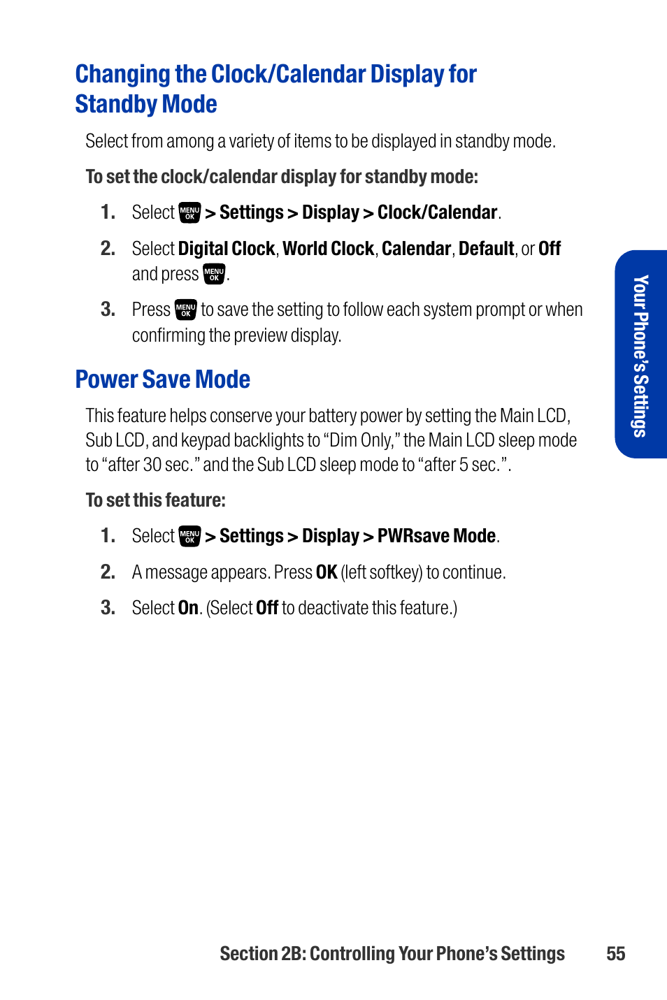 Power save mode | Qwest SCP-3200 User Manual | Page 71 / 241