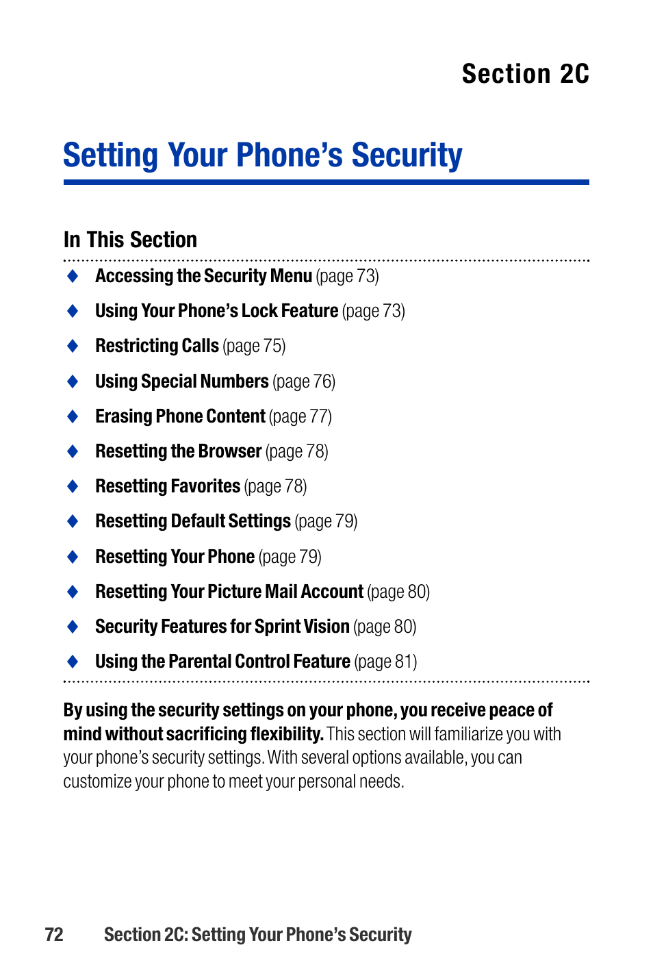 Setting your phone’s security | Qwest SCP-3200 User Manual | Page 88 / 241