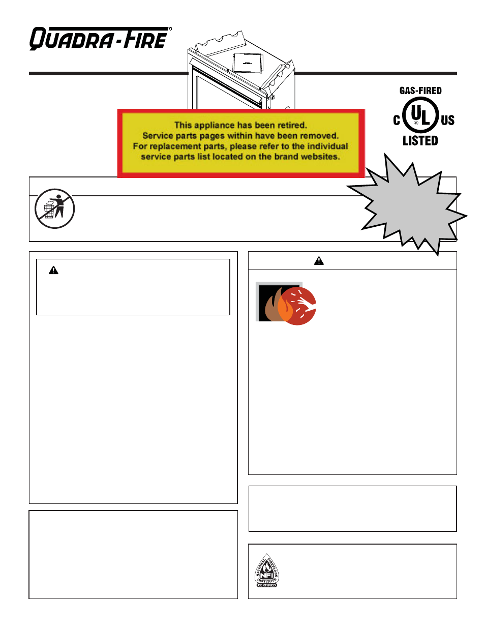 Quadra-Fire QV36DC-A User Manual | 36 pages