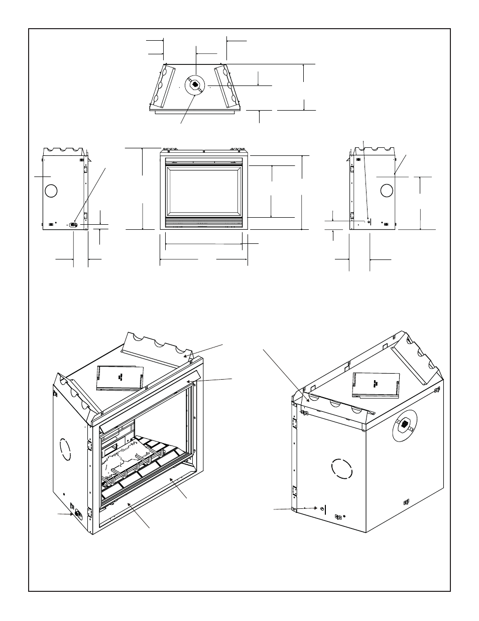Figure 1. diagram of the qv36dc-a | Quadra-Fire QV36DC-A User Manual | Page 7 / 36