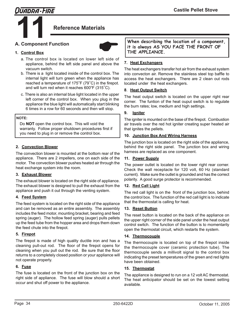 Reference materials | Quadra-Fire CASTILE-CCR User Manual | Page 34 / 44