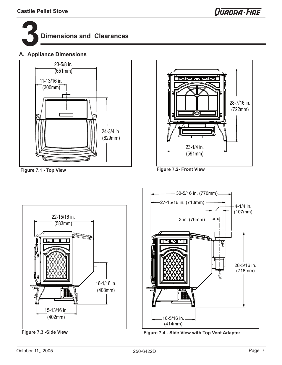 Quadra-Fire CASTILE-CCR User Manual | Page 7 / 44