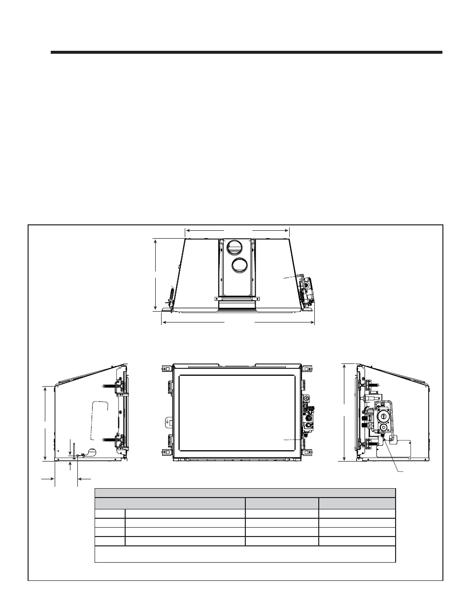Fireplace size requirements | Quadra-Fire QVI-25FB-S User Manual | Page 7 / 41
