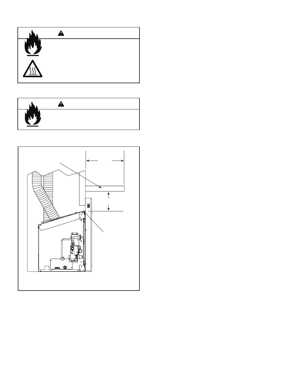 Warning, B. clearances | Quadra-Fire QVI-25FB-S User Manual | Page 8 / 41