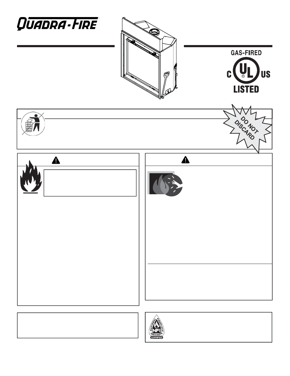 Quadra-Fire QFP38-NG User Manual | 76 pages
