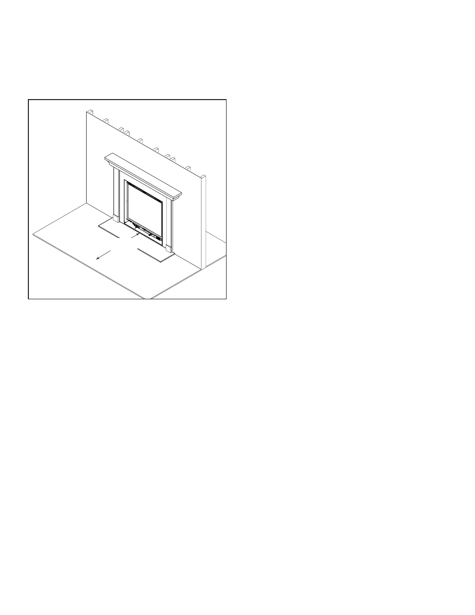 C. clear space, E. fixed glass assembly, D. decorative doors and fronts | G. remote controls, F. before lighting fireplace | Quadra-Fire QFP38-NG User Manual | Page 10 / 76