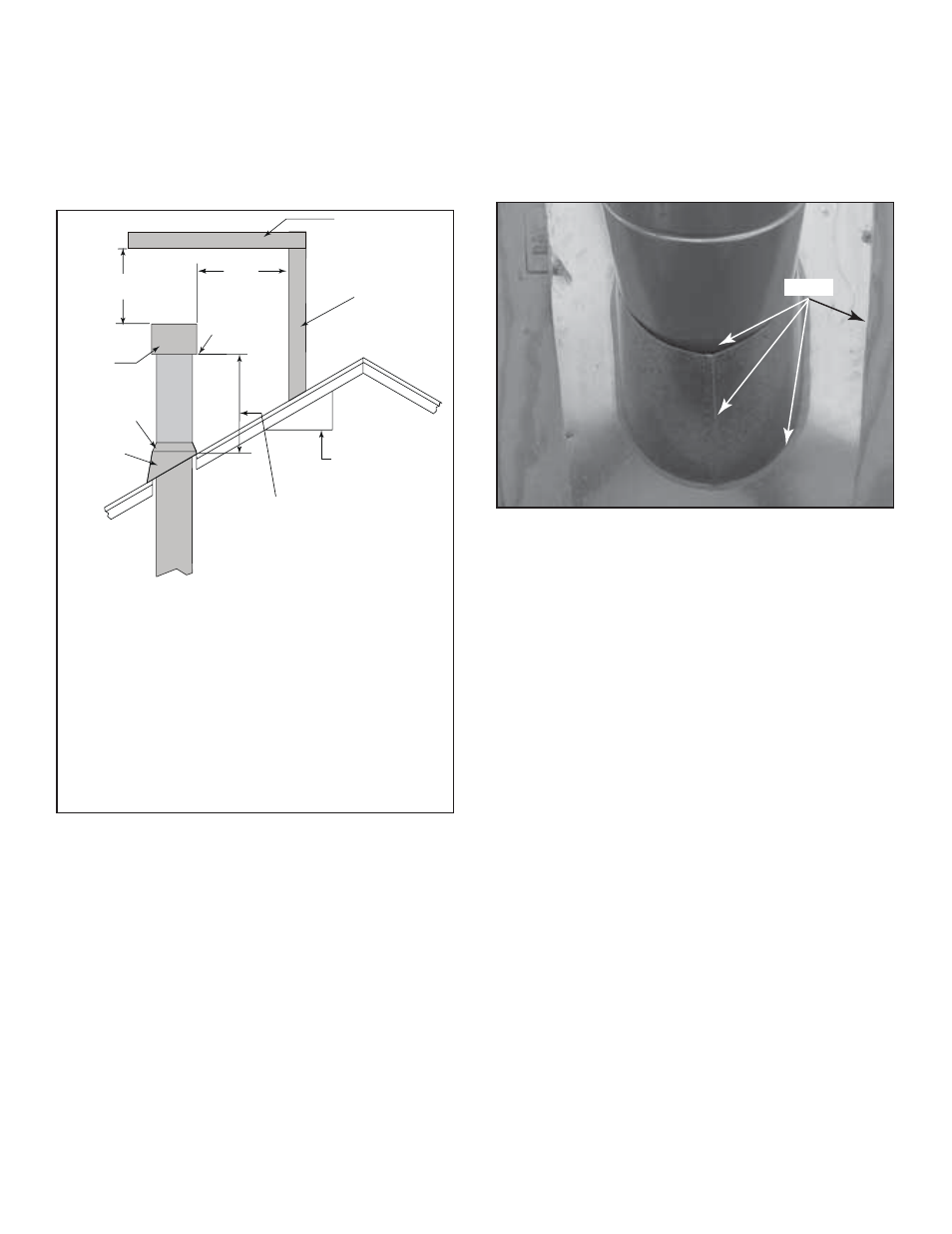 E. install metal roof flashing, Caulk pipe flashing | Quadra-Fire QFP38-NG User Manual | Page 44 / 76