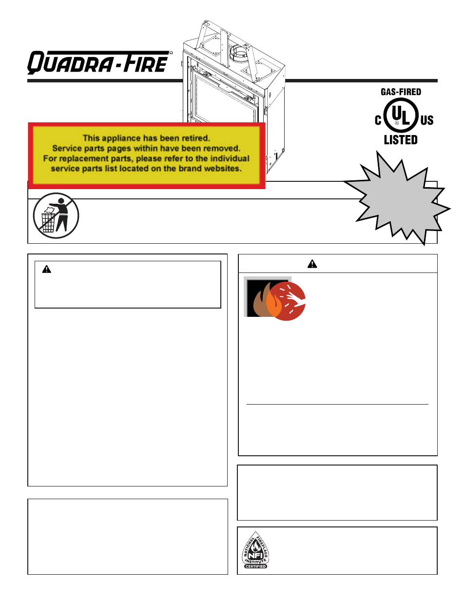 Quadra-Fire Expression 36 QV36A-FB User Manual | 56 pages