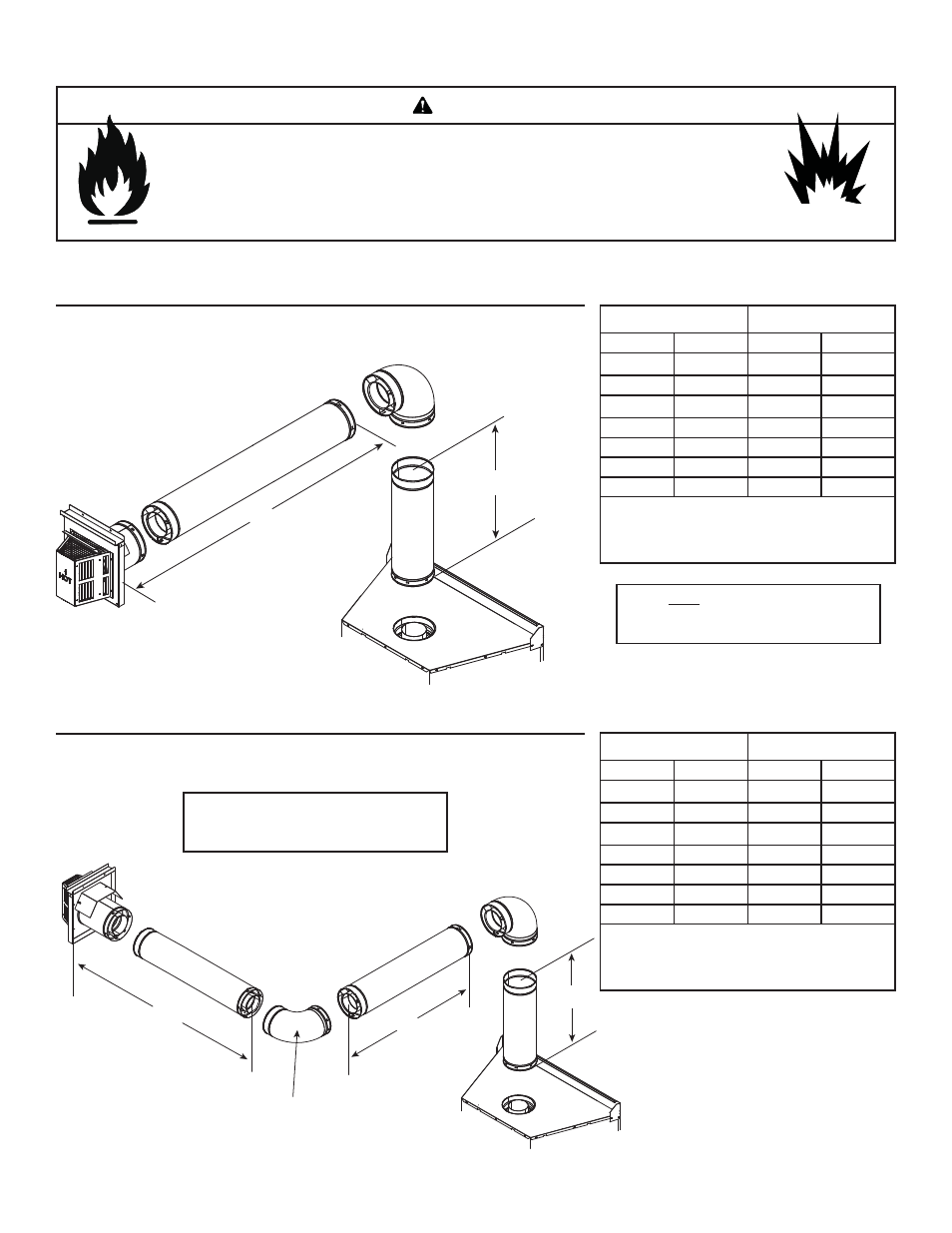 Warning | Quadra-Fire Expression 36 QV36A-FB User Manual | Page 14 / 56