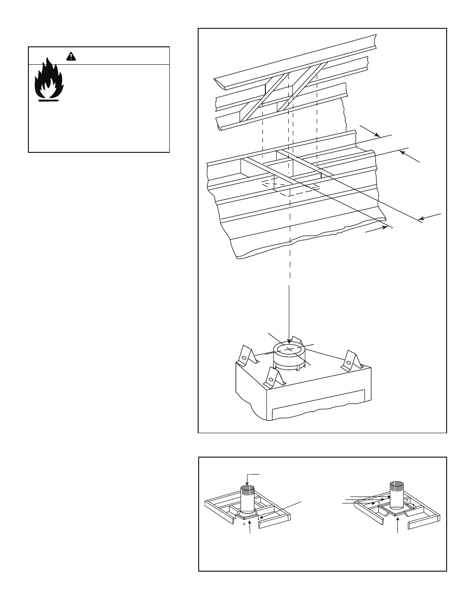 Warning, C. vertical penetration framing | Quadra-Fire Expression 36 QV36A-FB User Manual | Page 19 / 56