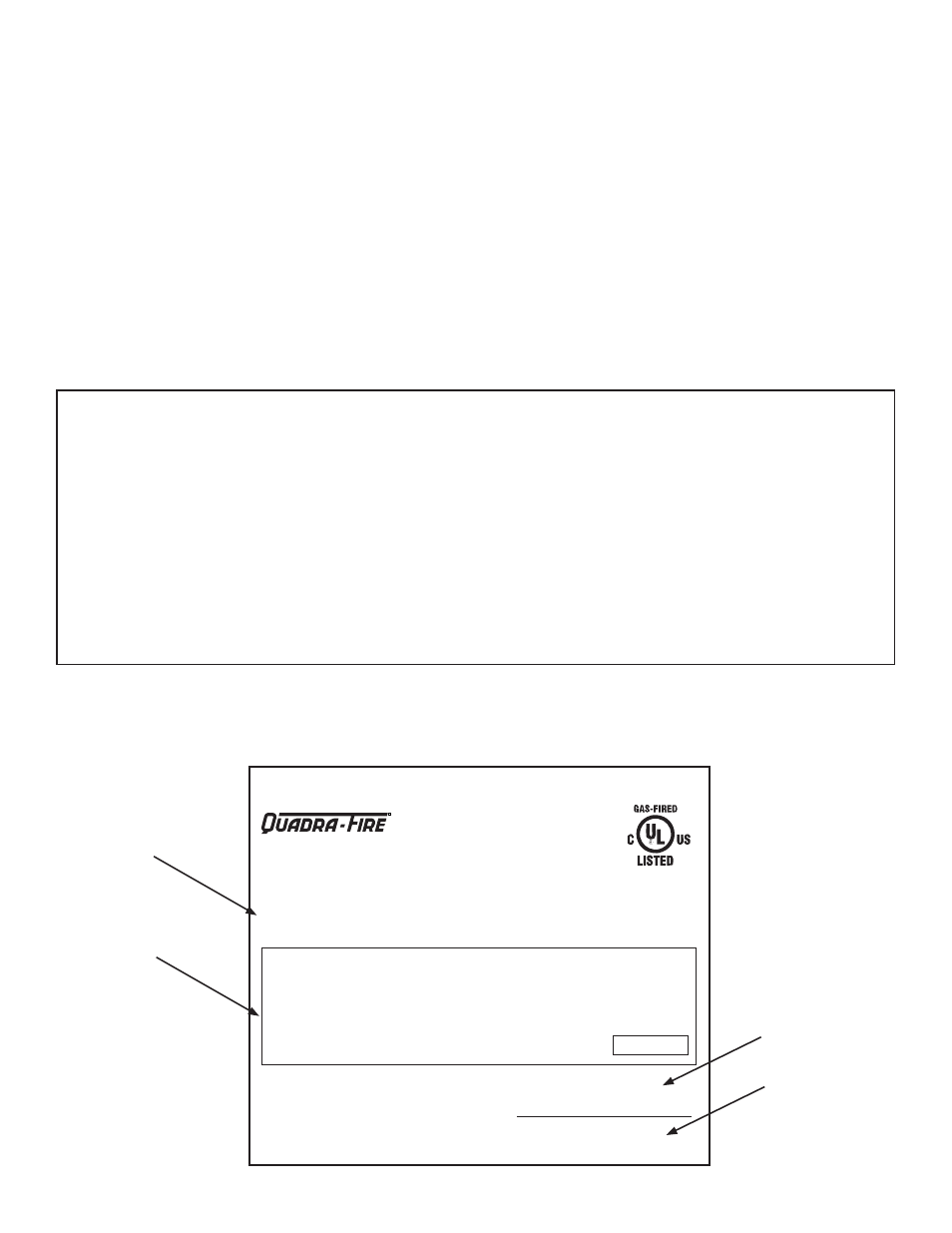 Model number | Quadra-Fire Expression 36 QV36A-FB User Manual | Page 2 / 56