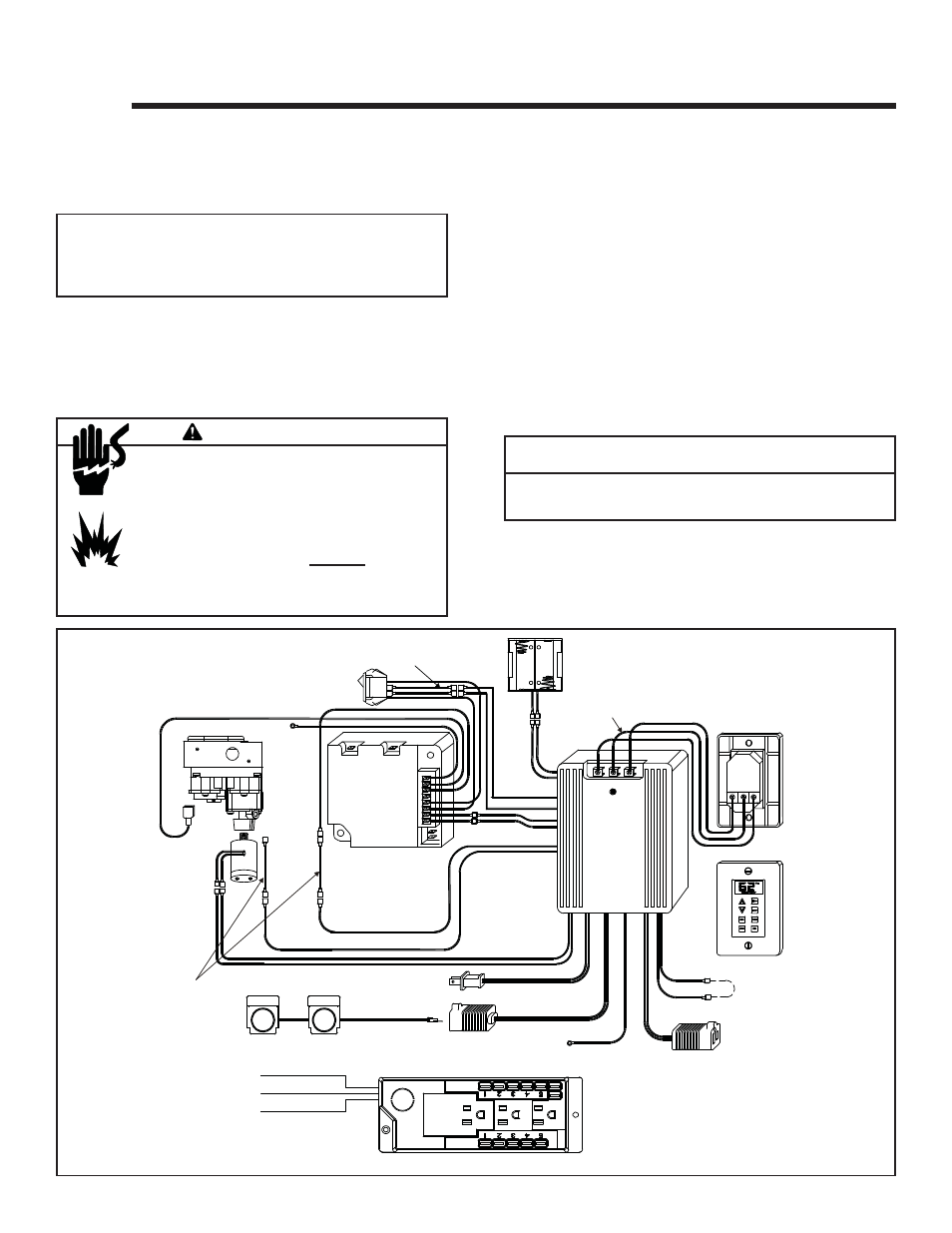 Electrical information, Caution, Warning | A. recommendation for wire, B. connecting to the appliance, C. intellifire ignition system wiring | Quadra-Fire Expression 36 QV36A-FB User Manual | Page 31 / 56