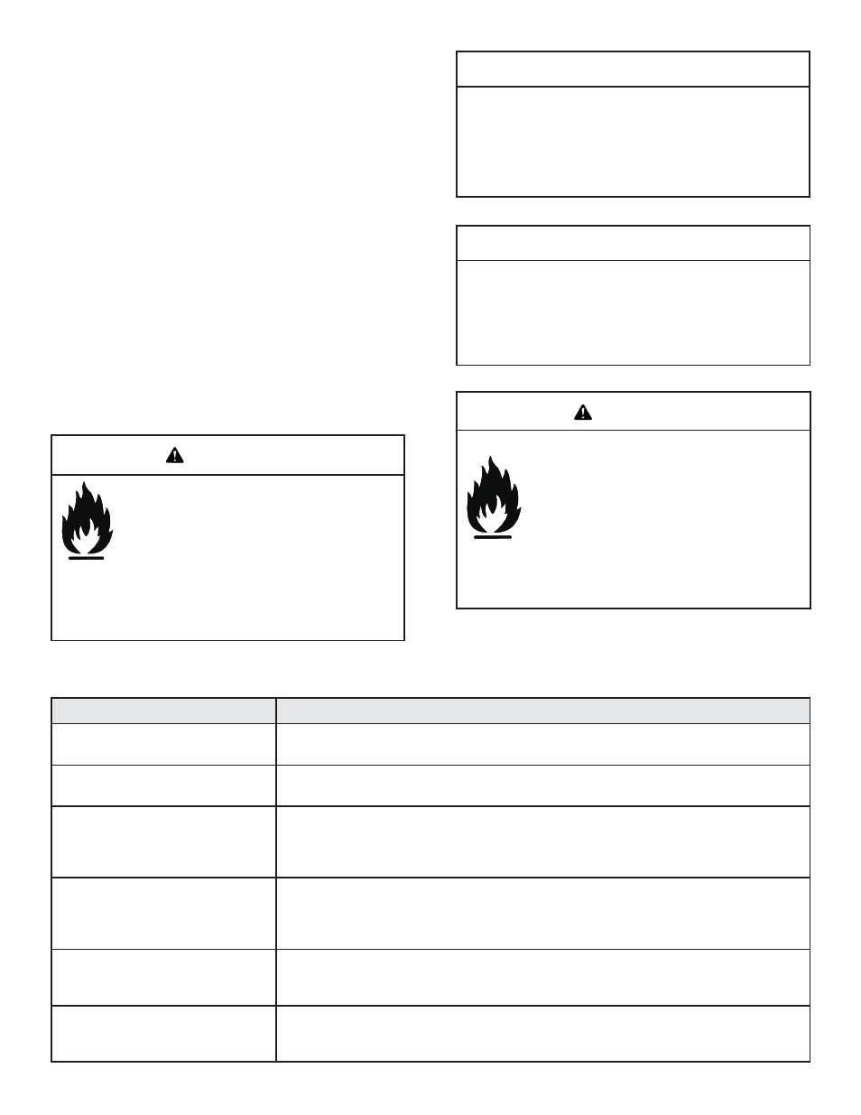 Caution, Warning | Quadra-Fire Expression 36 QV36A-FB User Manual | Page 45 / 56