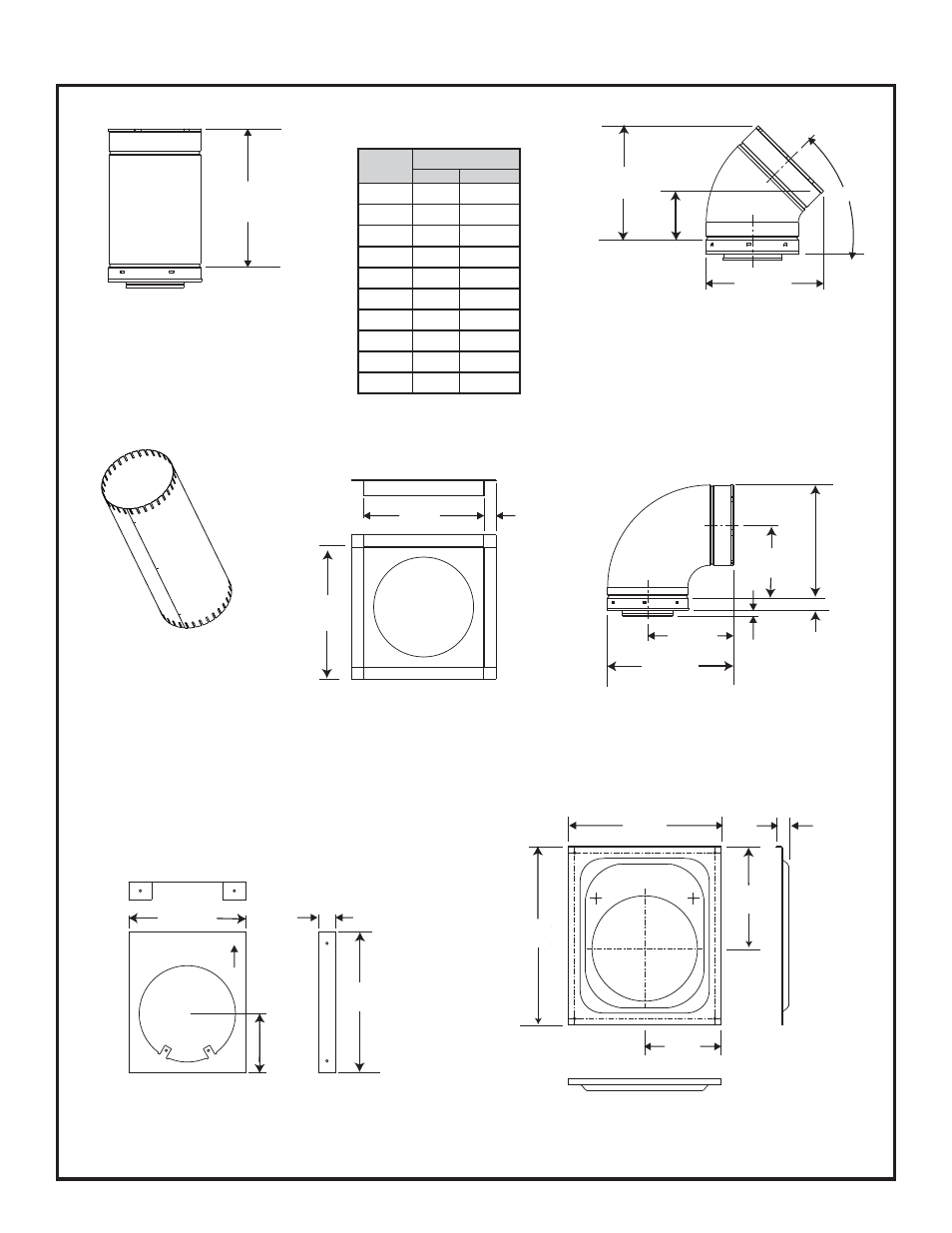 B. vent components diagrams | Quadra-Fire Expression 36 QV36A-FB User Manual | Page 51 / 56