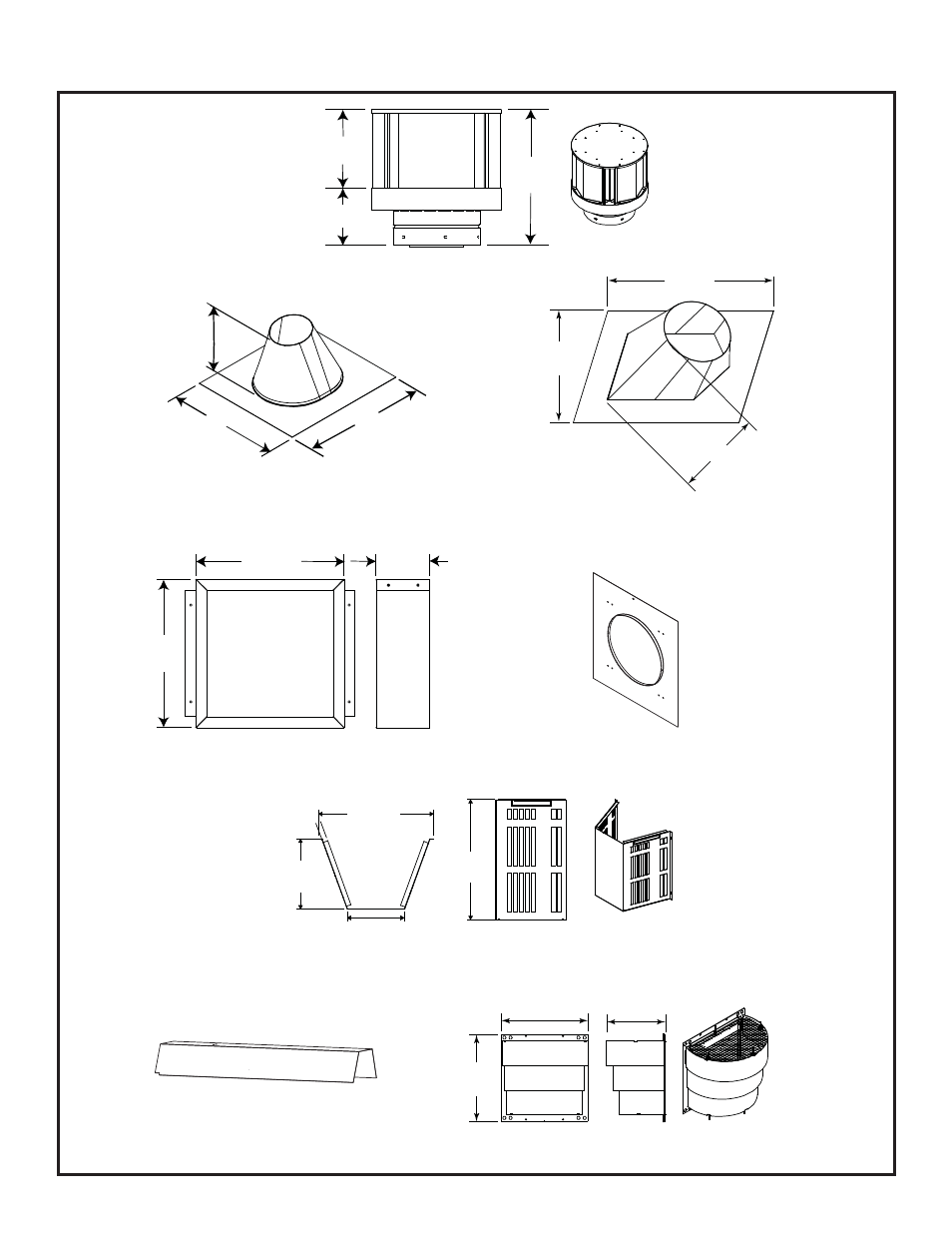 B. vent components diagrams ( continued ) | Quadra-Fire Expression 36 QV36A-FB User Manual | Page 53 / 56