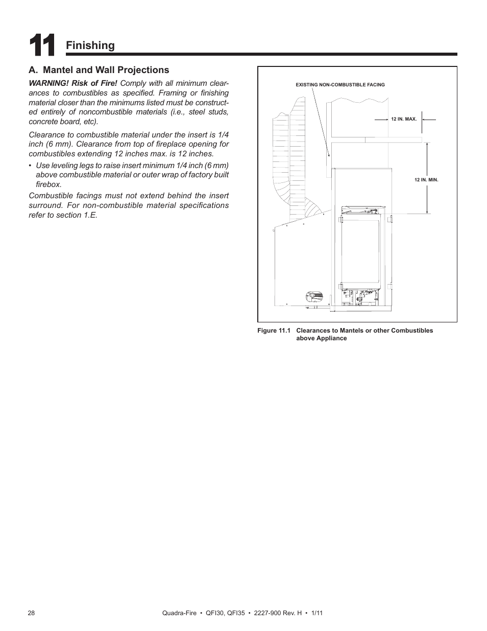Finishing | Quadra-Fire QF130 User Manual | Page 28 / 41